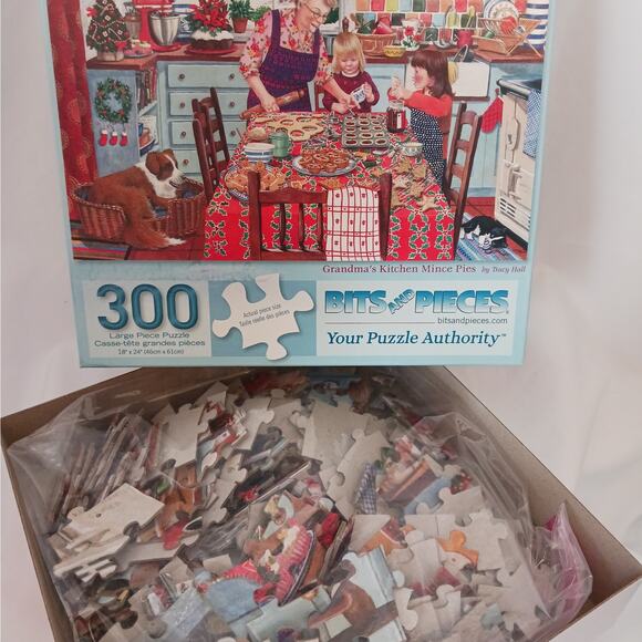 Bits and Pieces "Grandma's Kitchen Mince Pies" 300 Piece Puzzle by Tracy Hall - Picture 2 of 2